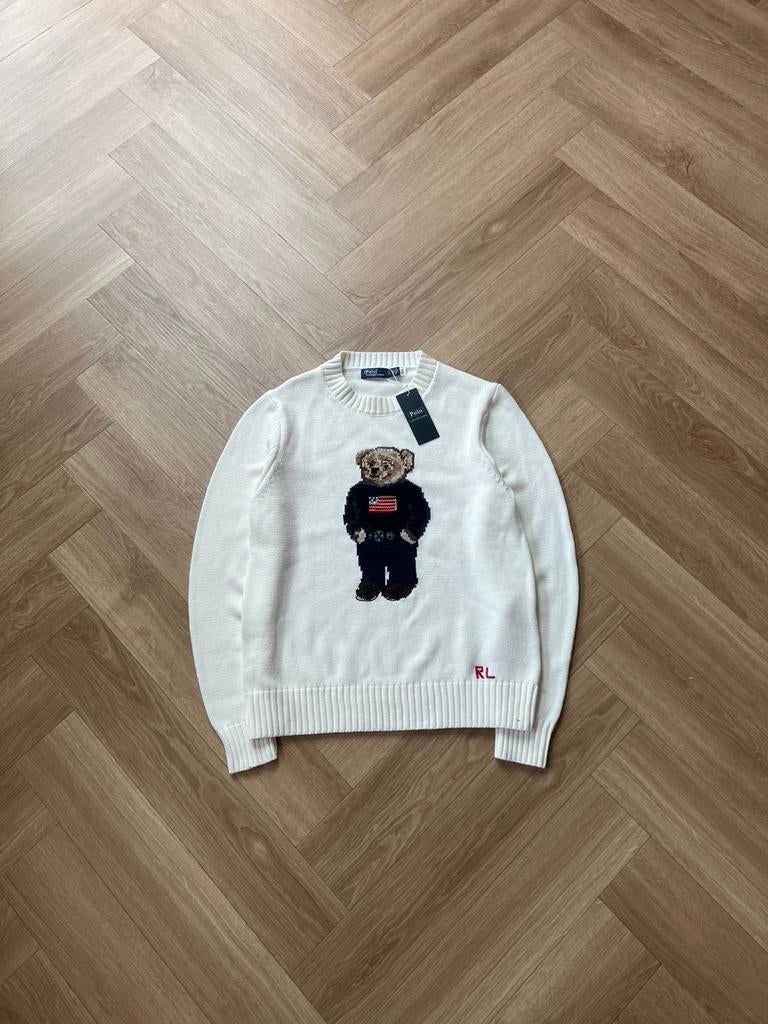 Polo Ralph Lauren Bear Sweater, Ophalen of Verzenden, Nieuw, Maat 46 (S) of kleiner, Wit
