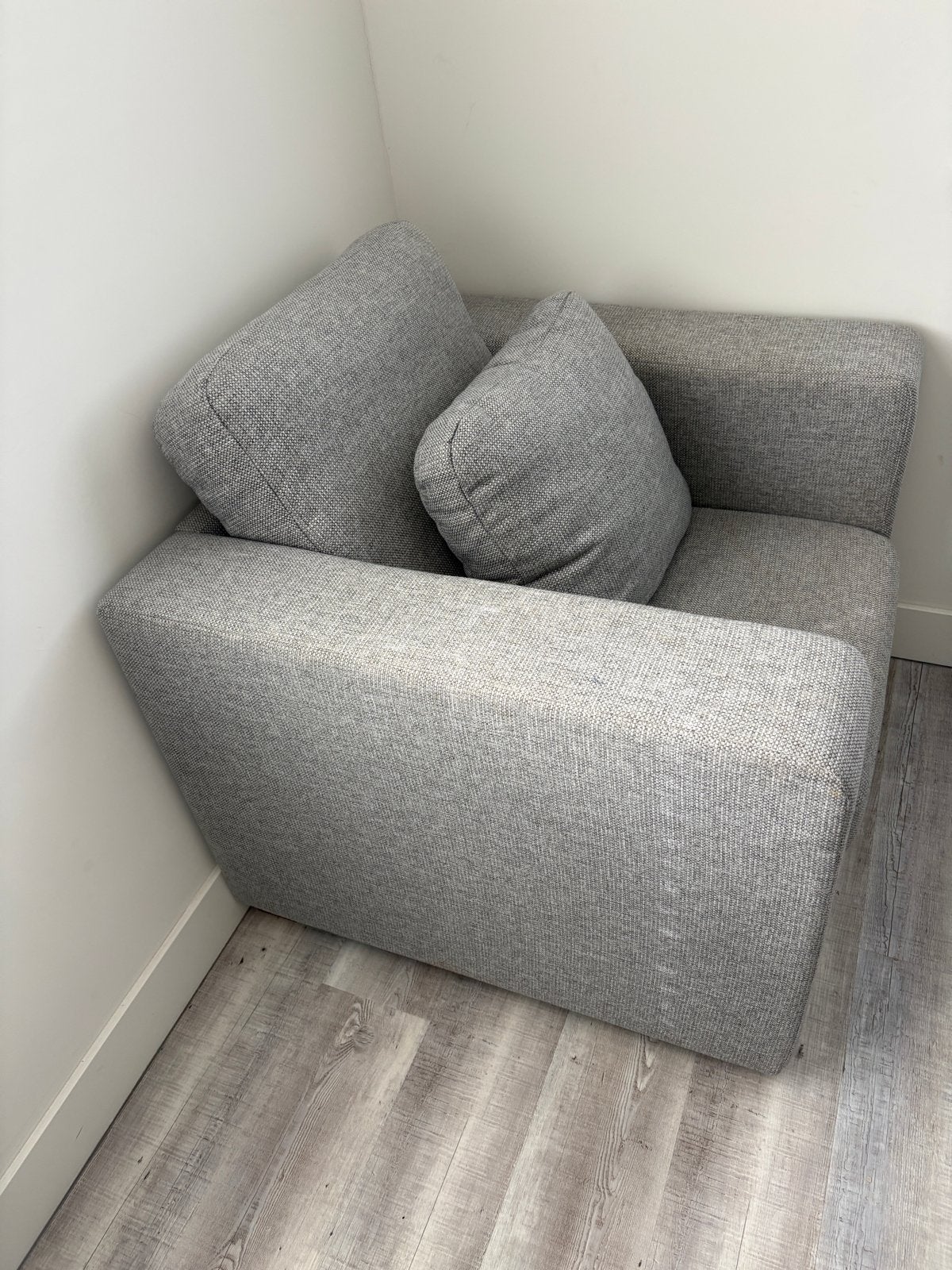 Grijze Kwantum fauteuil - Zo goed als nieuw, Ophalen, Zo goed als nieuw, Eén, Stof