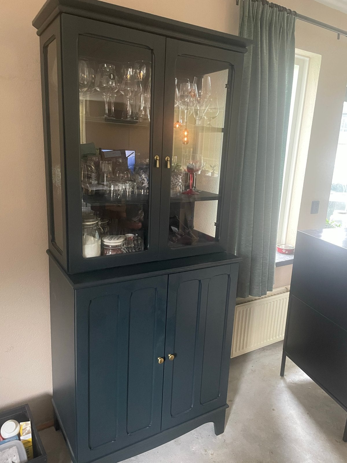 Mooie vitrinekast IKEA LOMMARP, Ophalen, Gebruikt, 50 tot 100 cm, 150 tot 200 cm