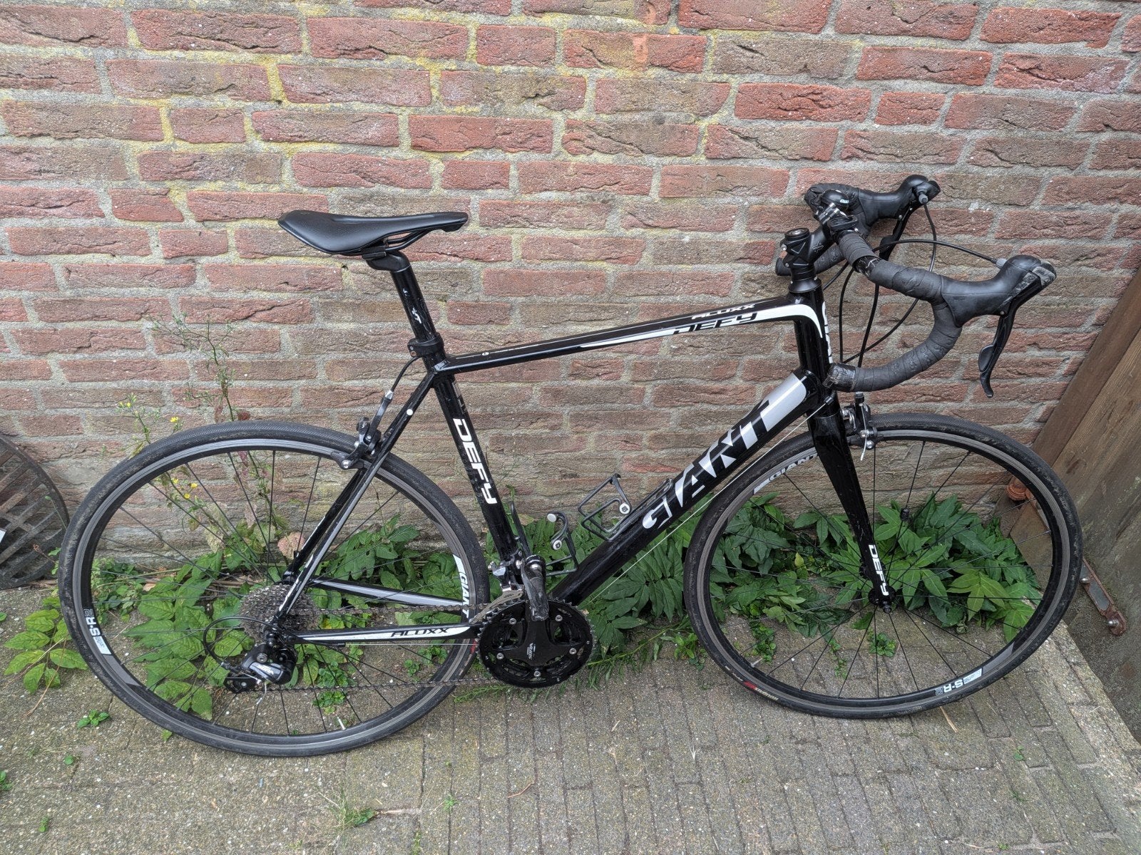 Giant Defy racefiets – Shimano Sora Triple – Carbon voorvork, Ophalen, 28 inch, Gebruikt, Velgrem