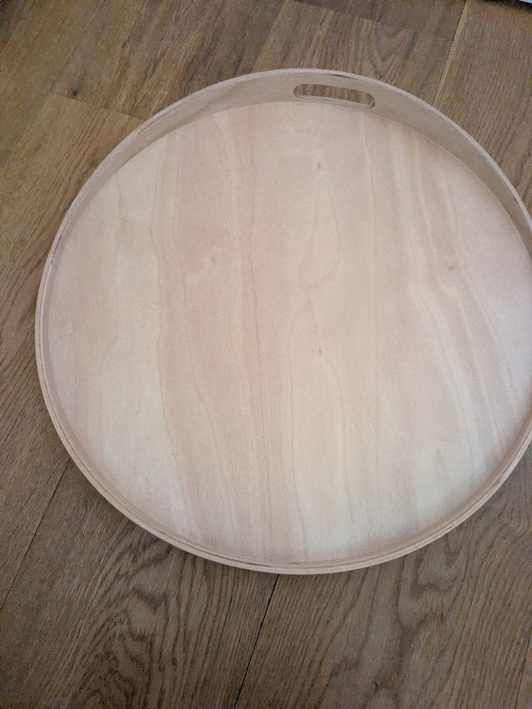 Dienblad hout Ikea, Ophalen, Rond, Hout
