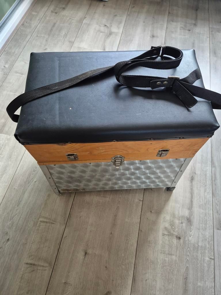 Vintage Viskoffer met Zitje, Ophalen, Gebruikt, Koffer of Tas