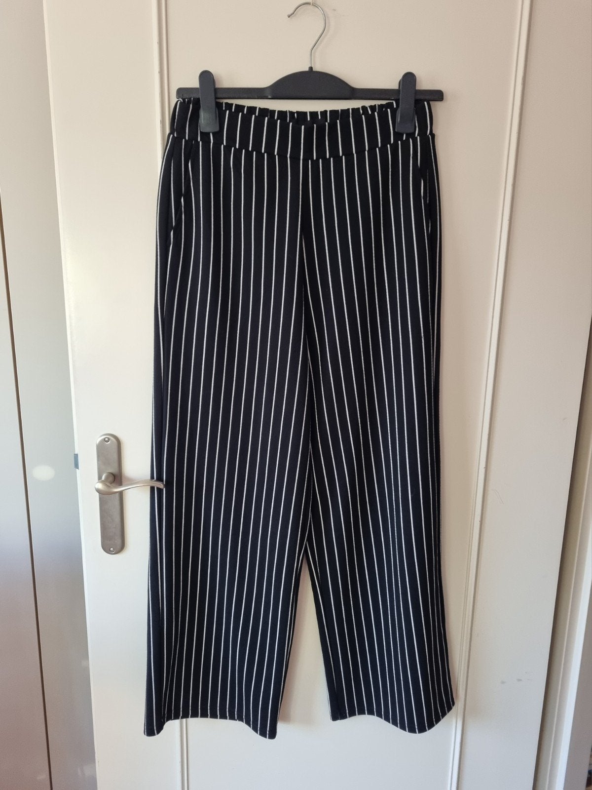 Object gestreepte broek zwart wit maat S, Zwart, Object, Ophalen of Verzenden, Zo goed als nieuw