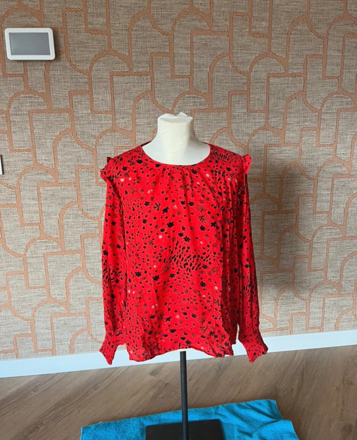 Pom amsterdam blouse tuniek 42, Kleding | Dames, Ophalen of Verzenden, Zo goed als nieuw, Maat 42/44 (L), Rood