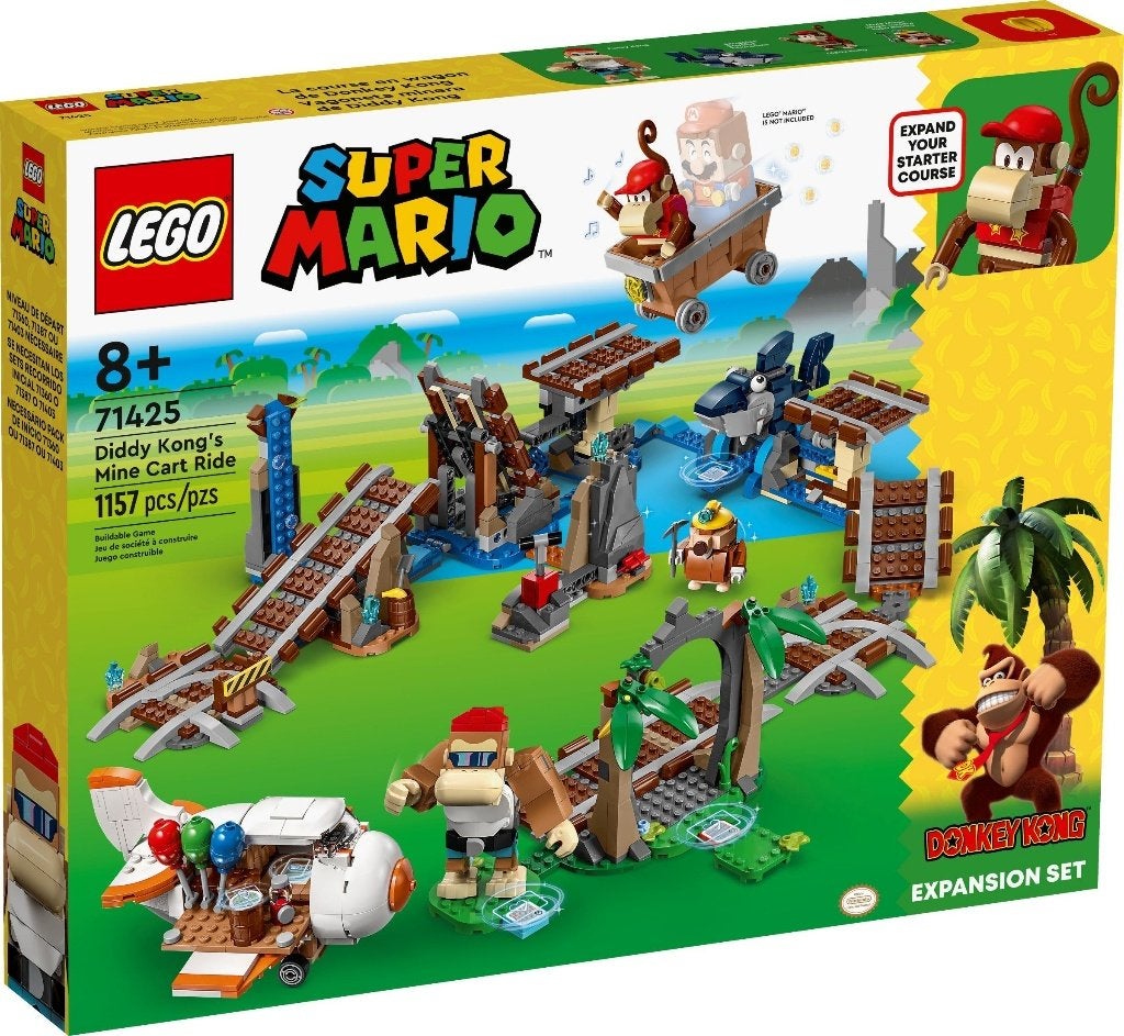 LEGO 71425 Diddy Kong's Mine Cart Ride (Super Mario), Overige thema's, Nieuw, Ophalen of Verzenden, Complete set