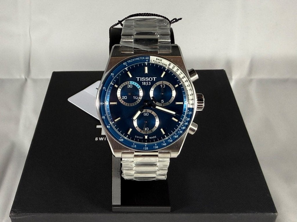 Tissot PR516 Chronograph Blue Dial – 40 mm, Overige merken, Staal, Staal, Postbus 511 5600 AM Eindhoven