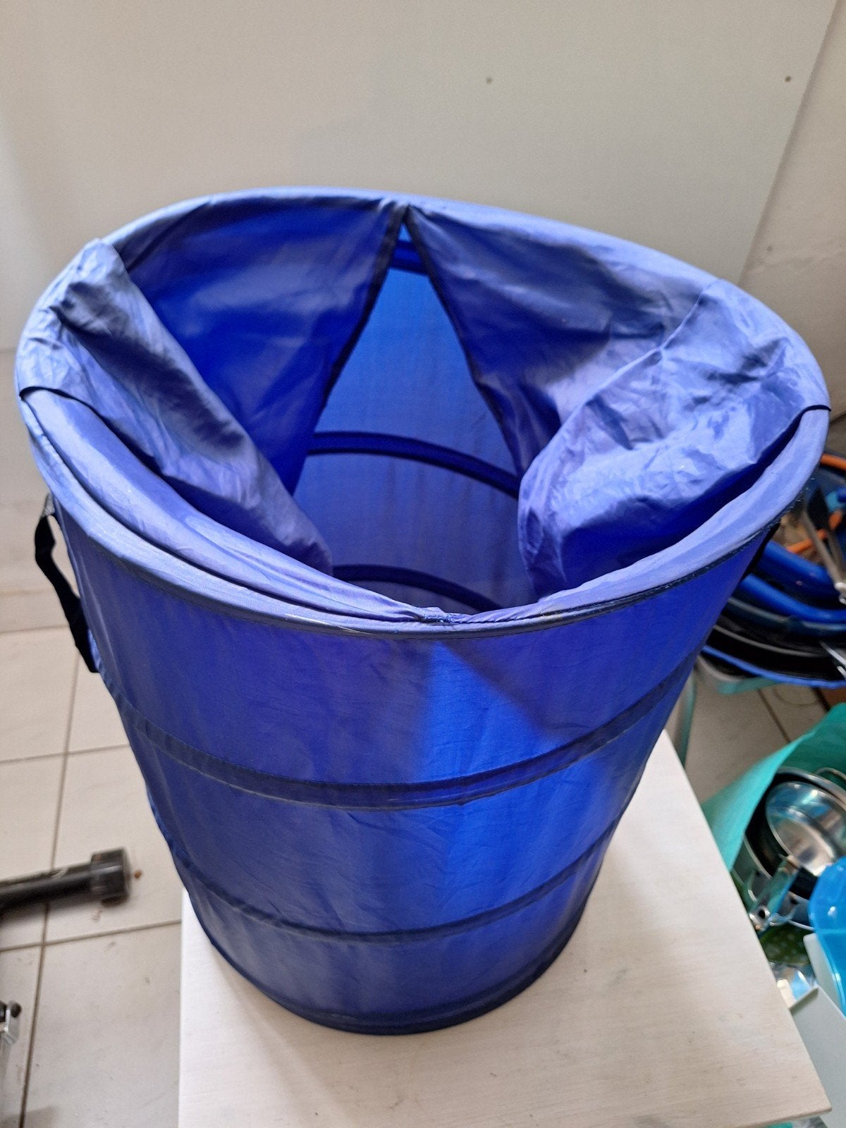 Opvouwbare Waszak / Wasbox - Blauw, 40 liter of meer, Ophalen of Verzenden, Gebruikt, Overige materialen