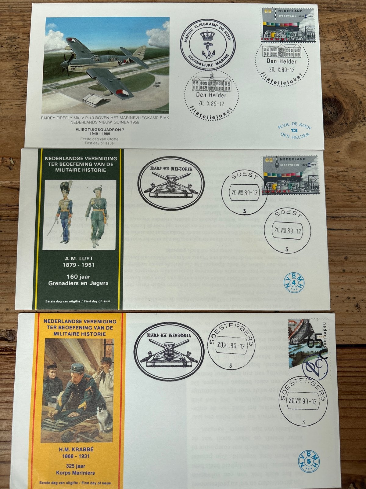 5x Eerste Dag Enveloppen Militaire Luchtvaart, Postzegels en Munten, Postzegels | Eerstedagenveloppen, Verzenden, Onbeschreven