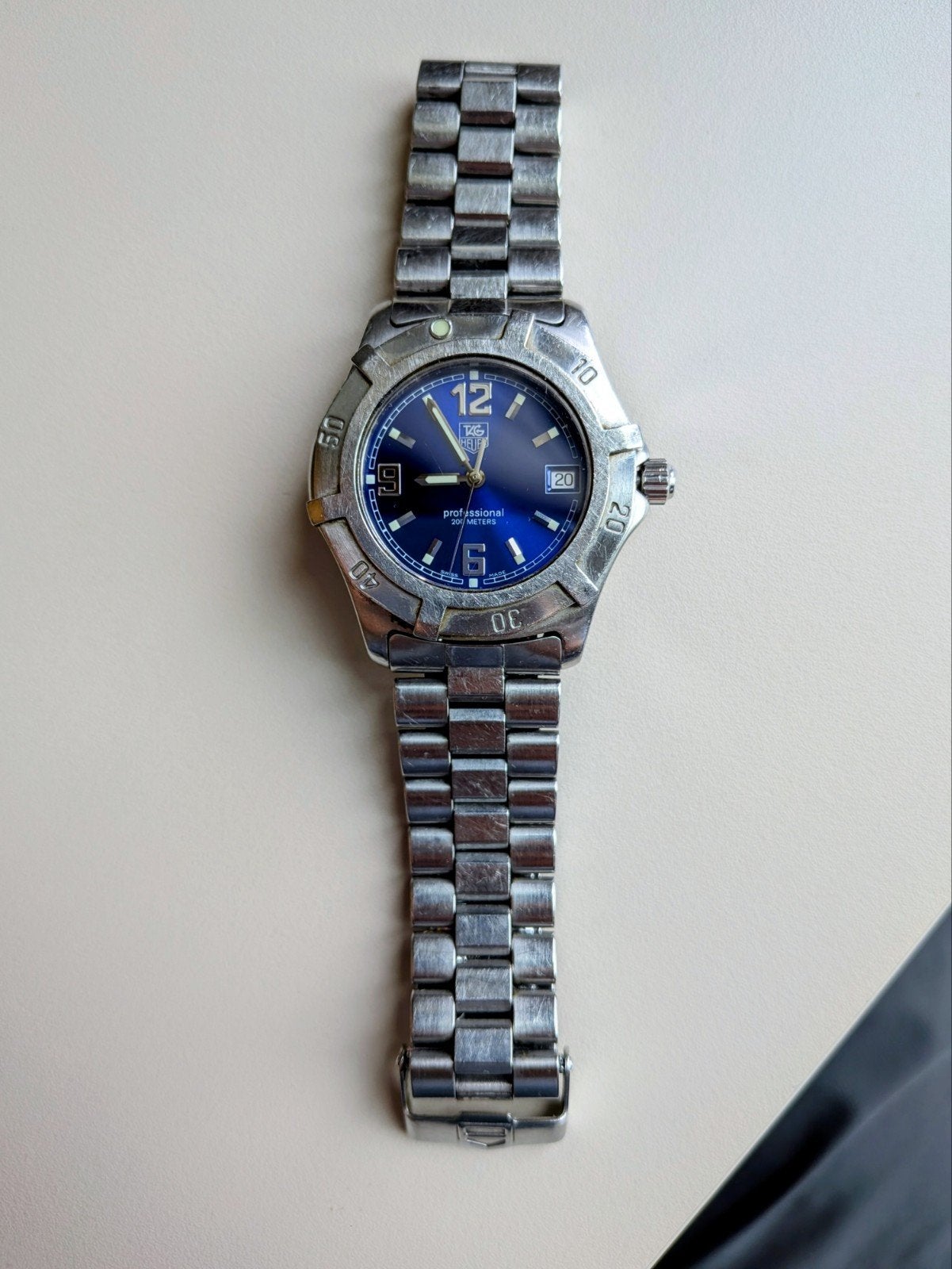 Authentic TAG Heuer 6000 Professional 200M (Ref. WH1112) - B, Overige merken, Staal, Staal, Ophalen of Verzenden