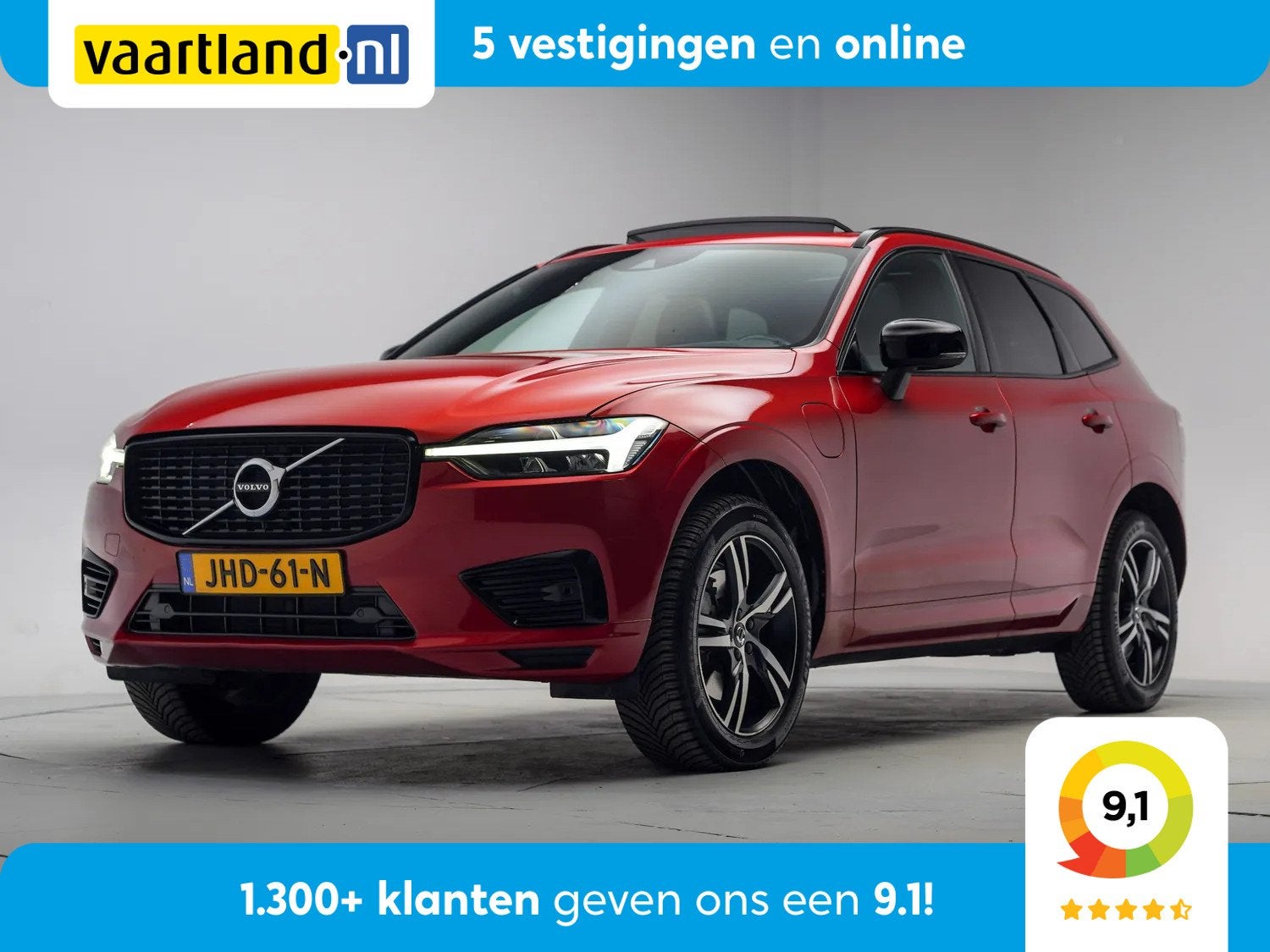Volvo XC60 2.0 T6 Recharge R-Design [ Panorama Standkachel N, Automaat, Gebruikt, 1969 cc, 4 stoelen