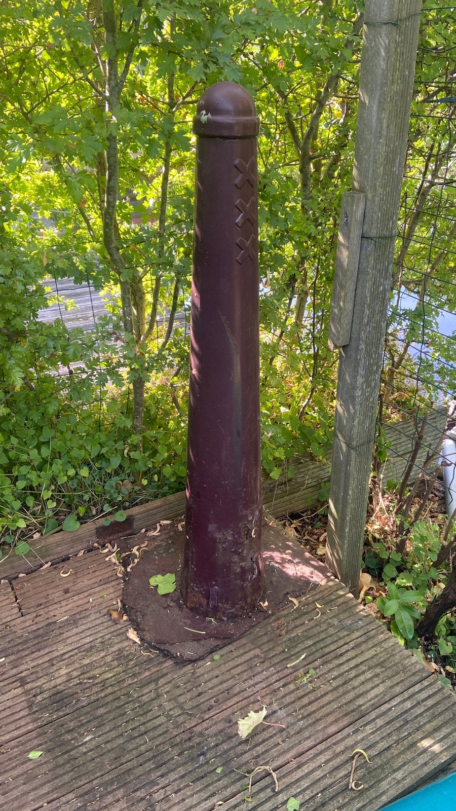Amsterdams paaltje, Tuin en Terras, Ophalen, Gebruikt, Minder dan 180 cm, Palen