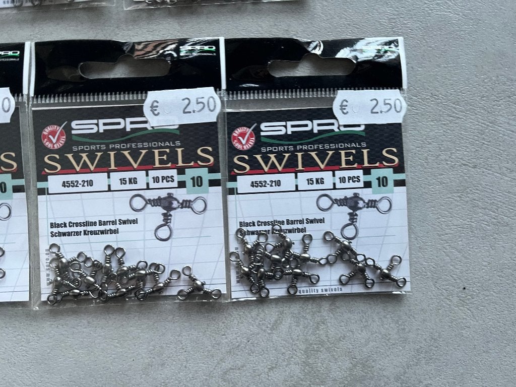 adv 267 / NIEUW set 5 pakjes 3wegs wartel SPRO, Ophalen of Verzenden, Nieuw