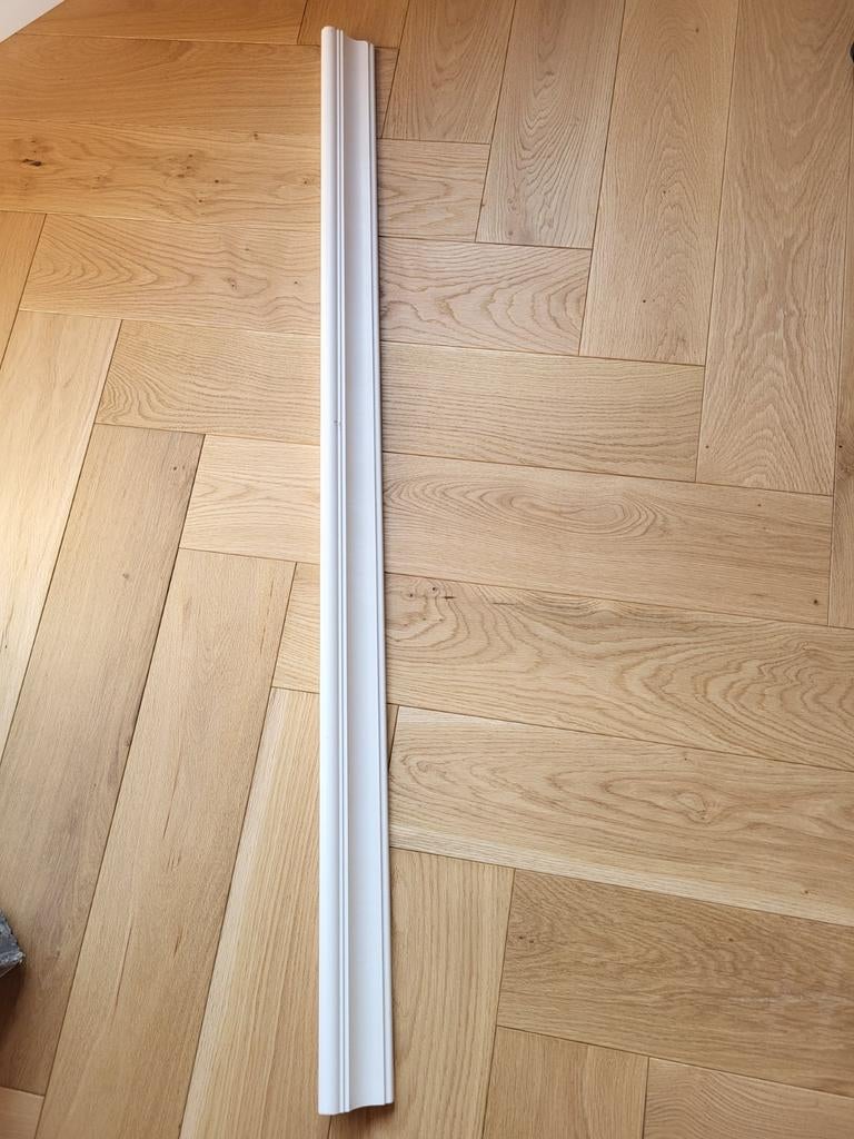 Houten sierplint voor lambrisering, wit, 130 cm, Ophalen, Overige materialen, 100 tot 150 cm, Lijsten