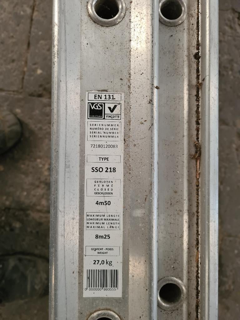 Ladder, Ophalen, Zo goed als nieuw, Ladder, Opvouwbaar of Inschuifbaar