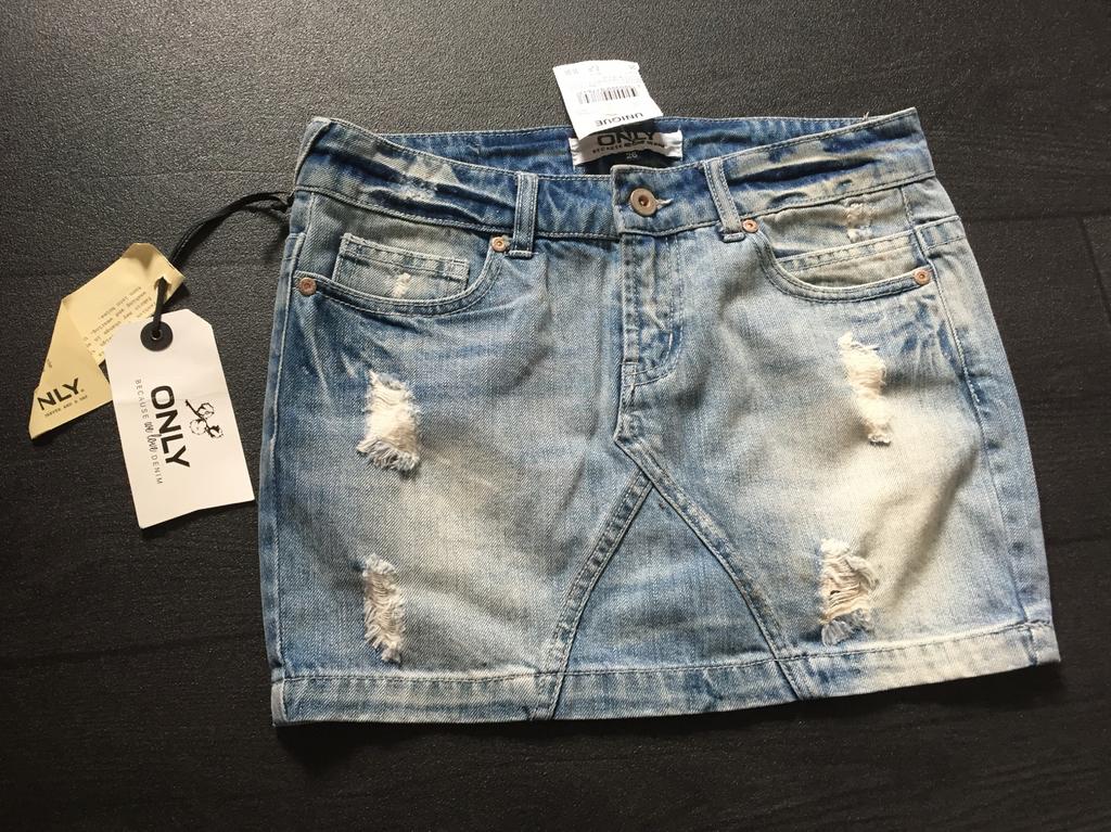 Nieuwe Only spijkerrok - Maat XS, Ophalen of Verzenden, Nieuw, Maat 34 (XS) of kleiner, Blauw