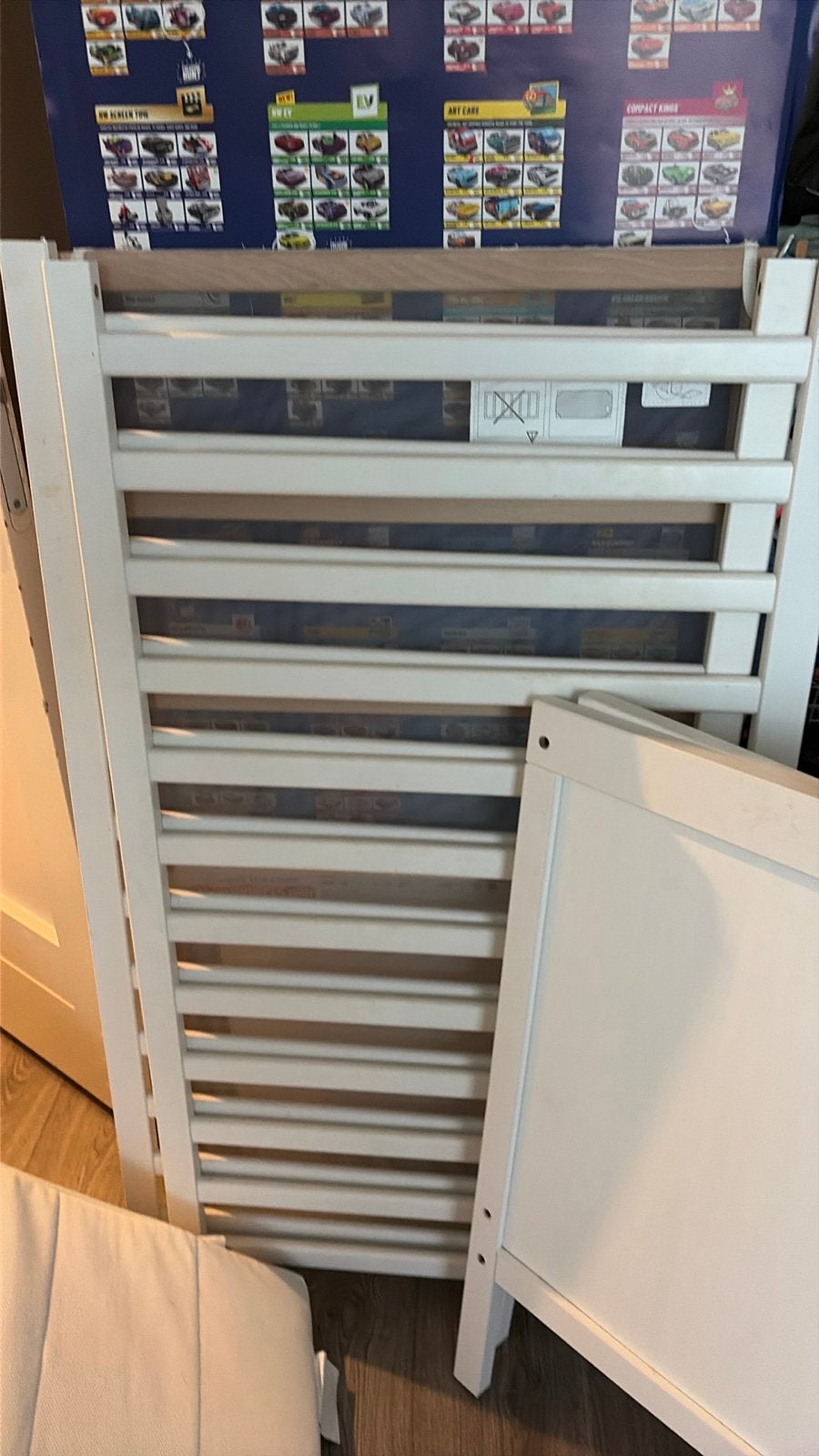 IKEA Ledikant met lattenbodem en matras, Ophalen, Gebruikt, 70 tot 85 cm, Lattenbodem