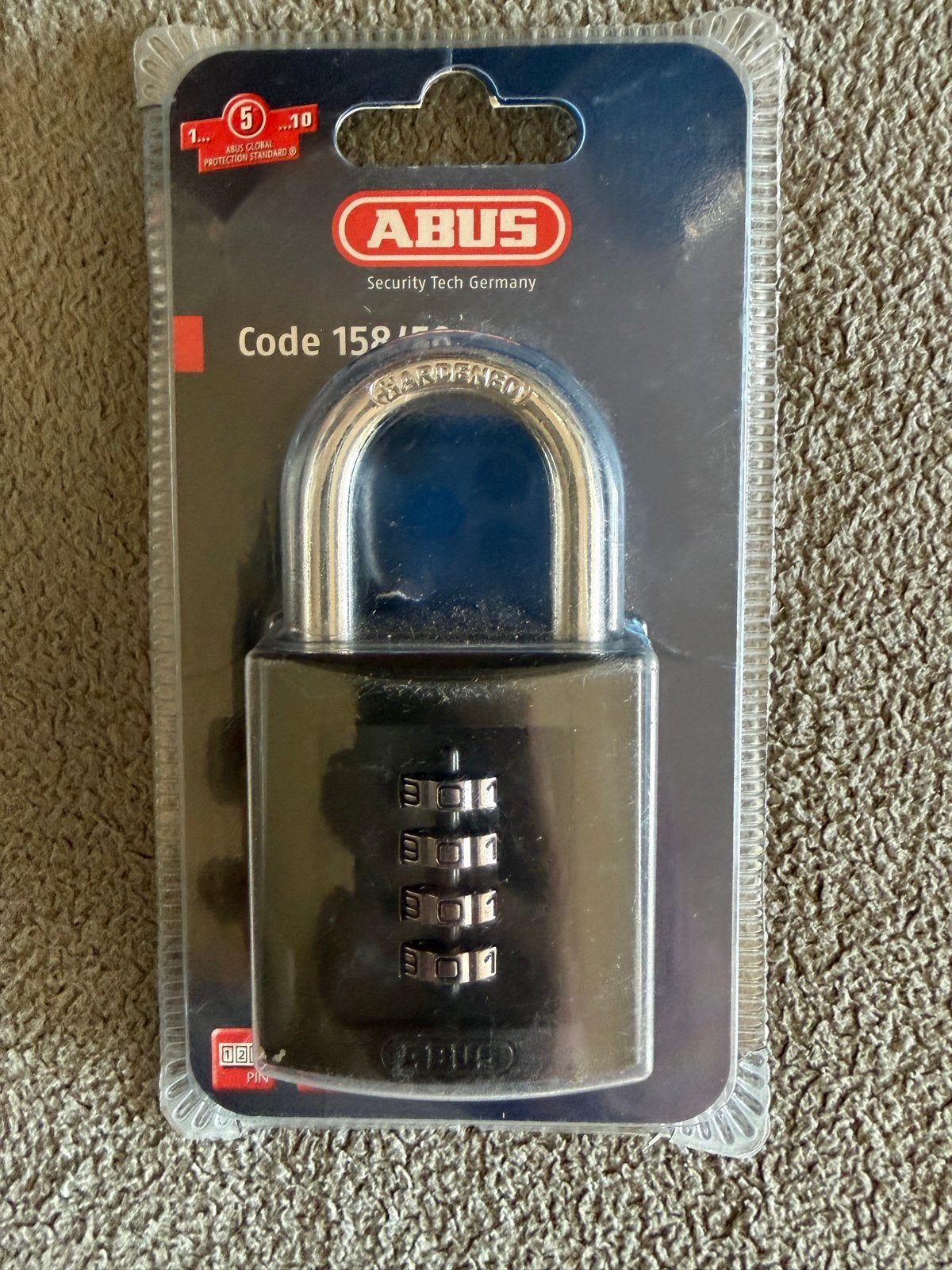 ABUS Cijferslot 158/50 - Nieuw in verpakking, Ophalen of Verzenden, Nieuw, IJzer, Slot
