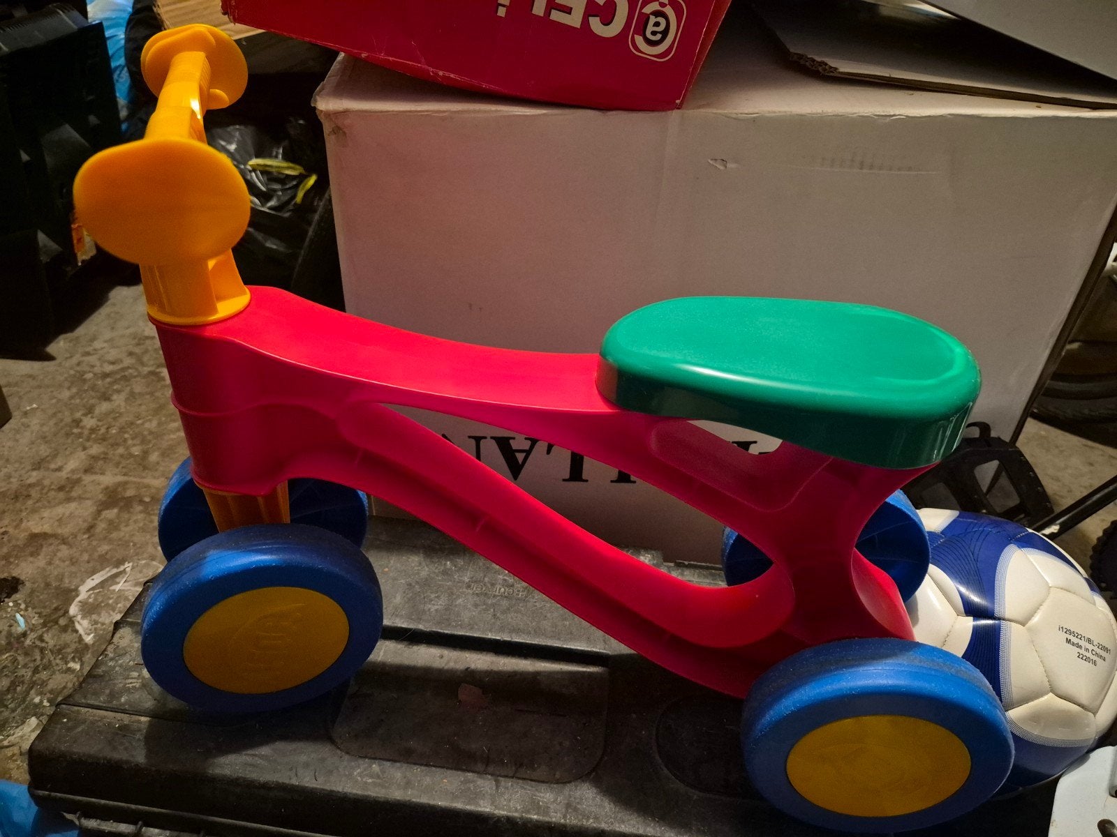 Kleurrijke loopfiets voor peuters, Ophalen, Gebruikt, Loopfiets