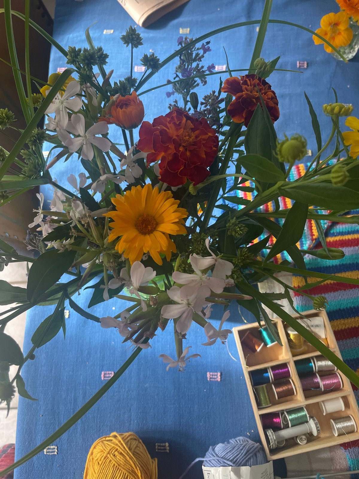 Prachtig Veldboeket - Diverse Kleuren en Bloemen, Ophalen, Binnen, Natuurlijk materiaal, Nieuw