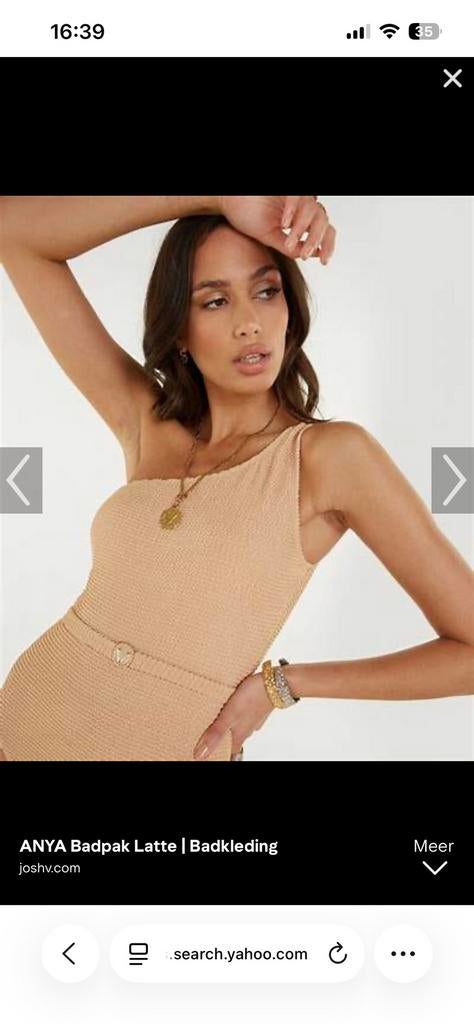 JOSH V latte badpak, nieuw met prijskaartje, Zwart, Ophalen of Verzenden, Zo goed als nieuw, Lingerie of Zwemkleding