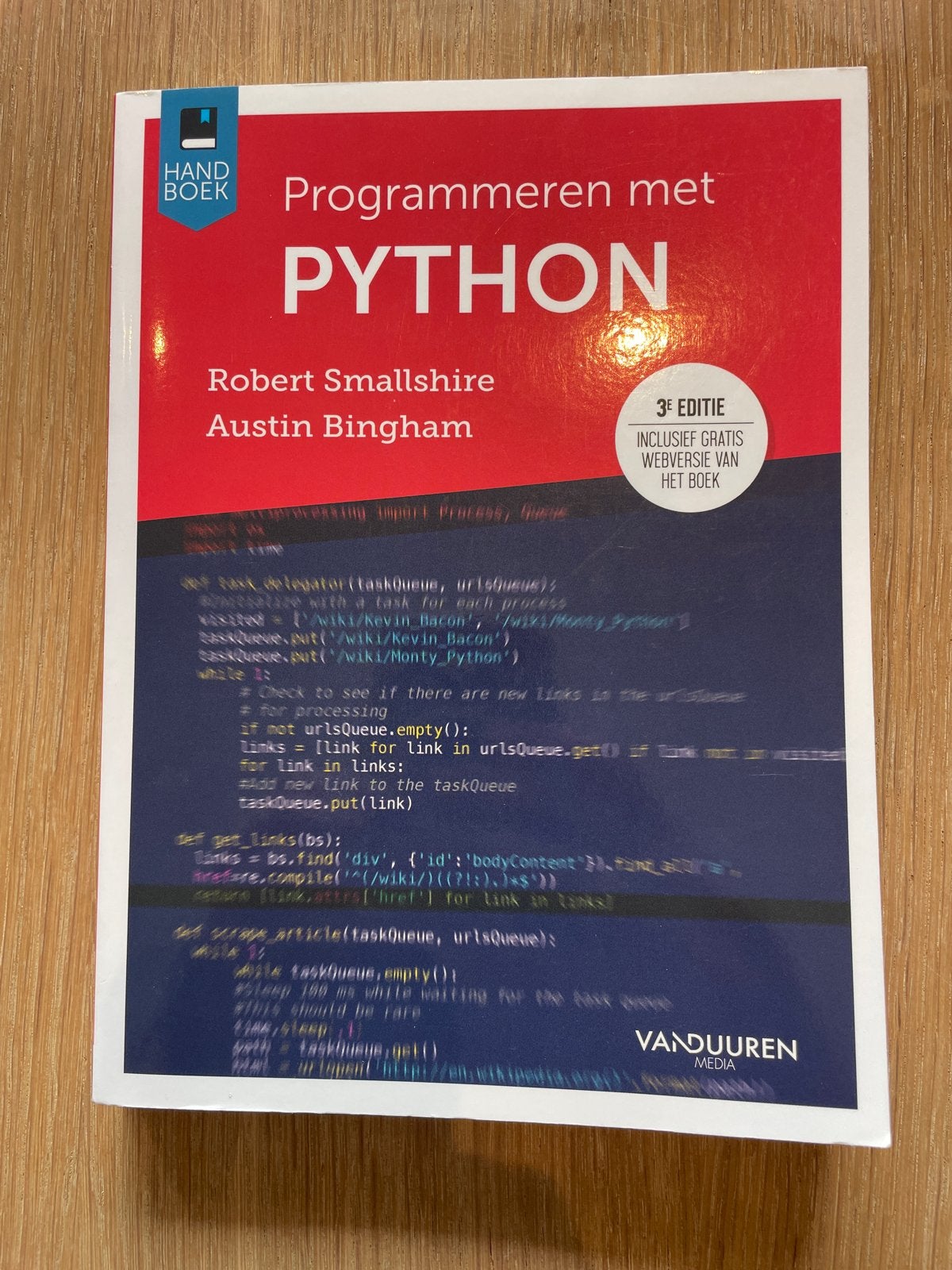 Handboek Programmeren met Python - 3e editie, Boeken, Studieboeken en Cursussen, Zo goed als nieuw, MBO, Beta, Ophalen of Verzenden