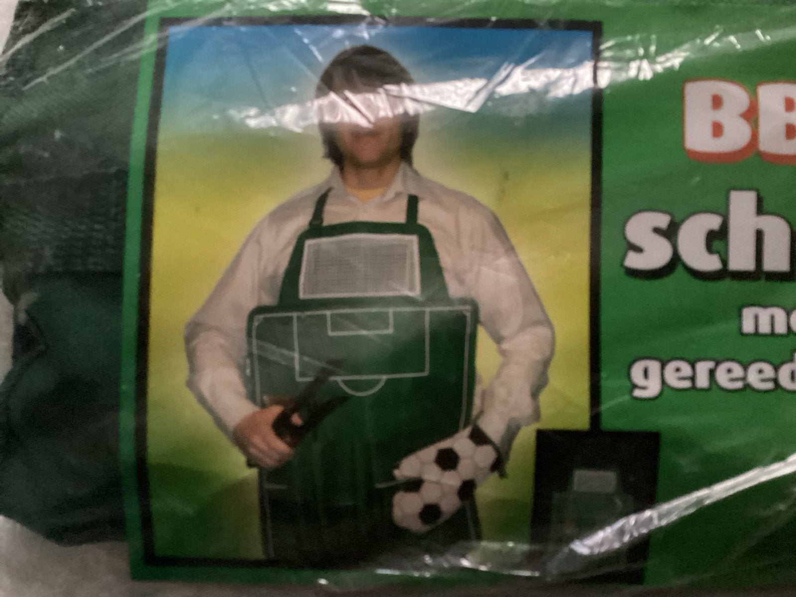 BBQ Schort met Gereedschap - Voetbal Thema, Ophalen of Verzenden, Nieuw