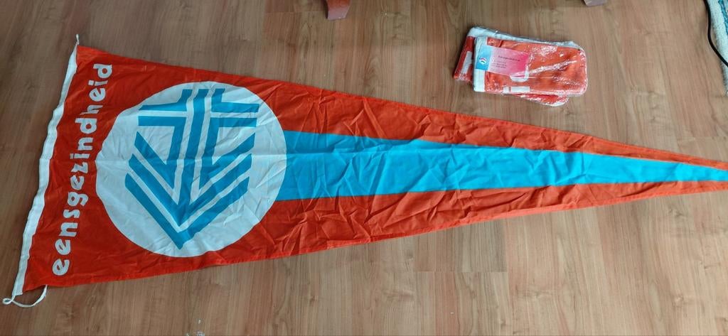 Vintage Eensgezindheid wimpels 80 x 200 cm scheepvaartvlag, Ophalen of Verzenden, Nieuw