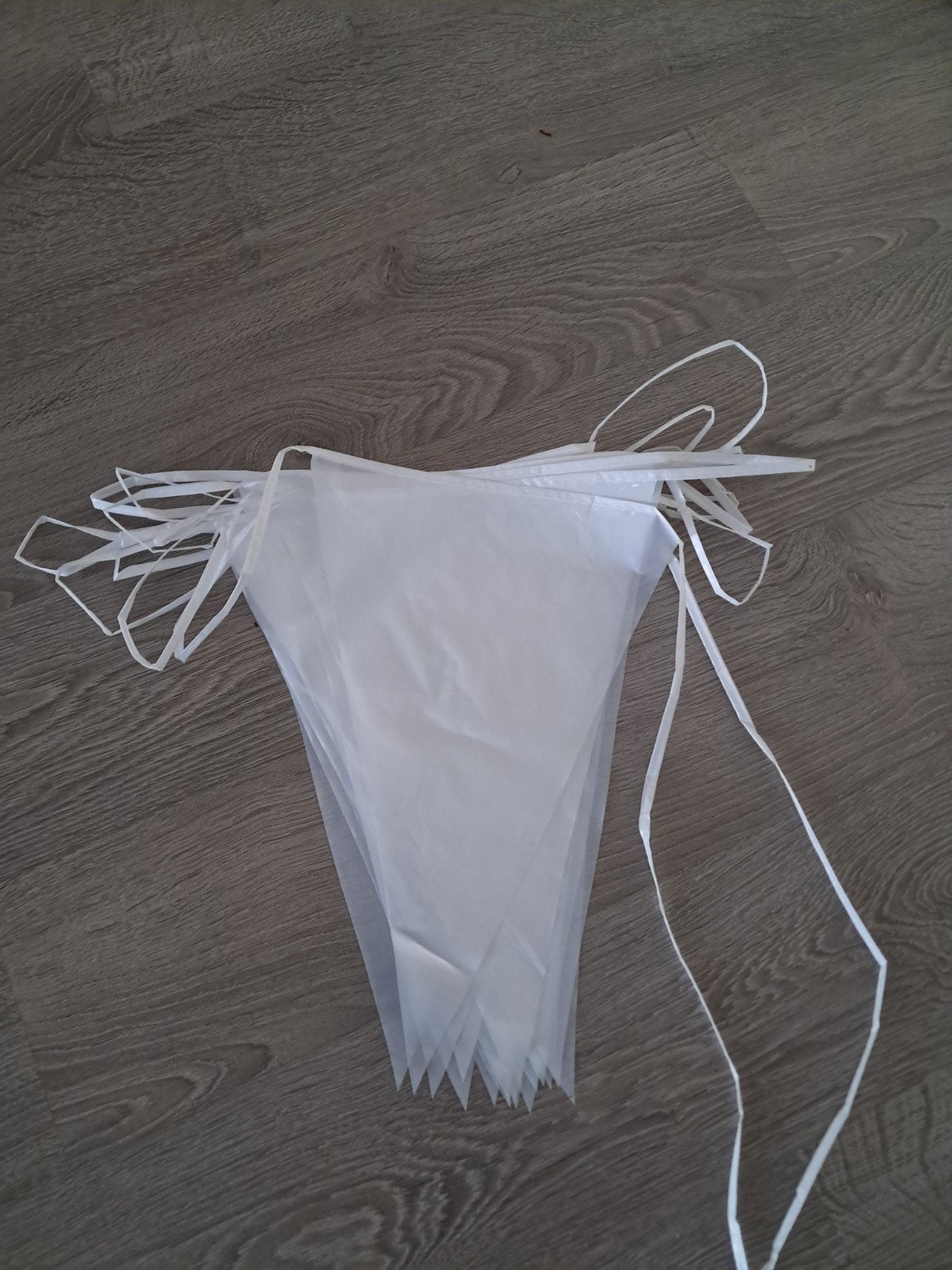 Witte vlaggenlijn voor bruiloft of vrijgezellenfeest, Ophalen of Verzenden