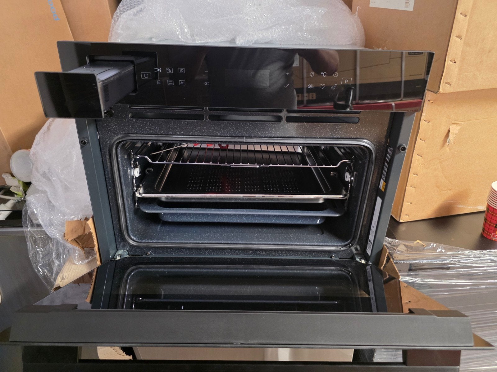 Bauknecht inbouw combi stoom oven  bcs7p8pht 45 cm hoog, Witgoed en Apparatuur, Ovens, Ophalen of Verzenden, Nieuw, Stoom