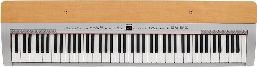 YAMAHA P140 grijs met kruis statief in nette staat, Ophalen, Gebruikt, Zwart