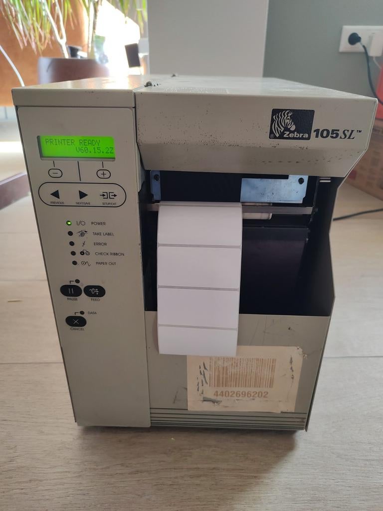 Label printer, Zebra 105SL, Computers en Software, Ophalen, Zwart-en-wit printen, Gebruikt, Printer