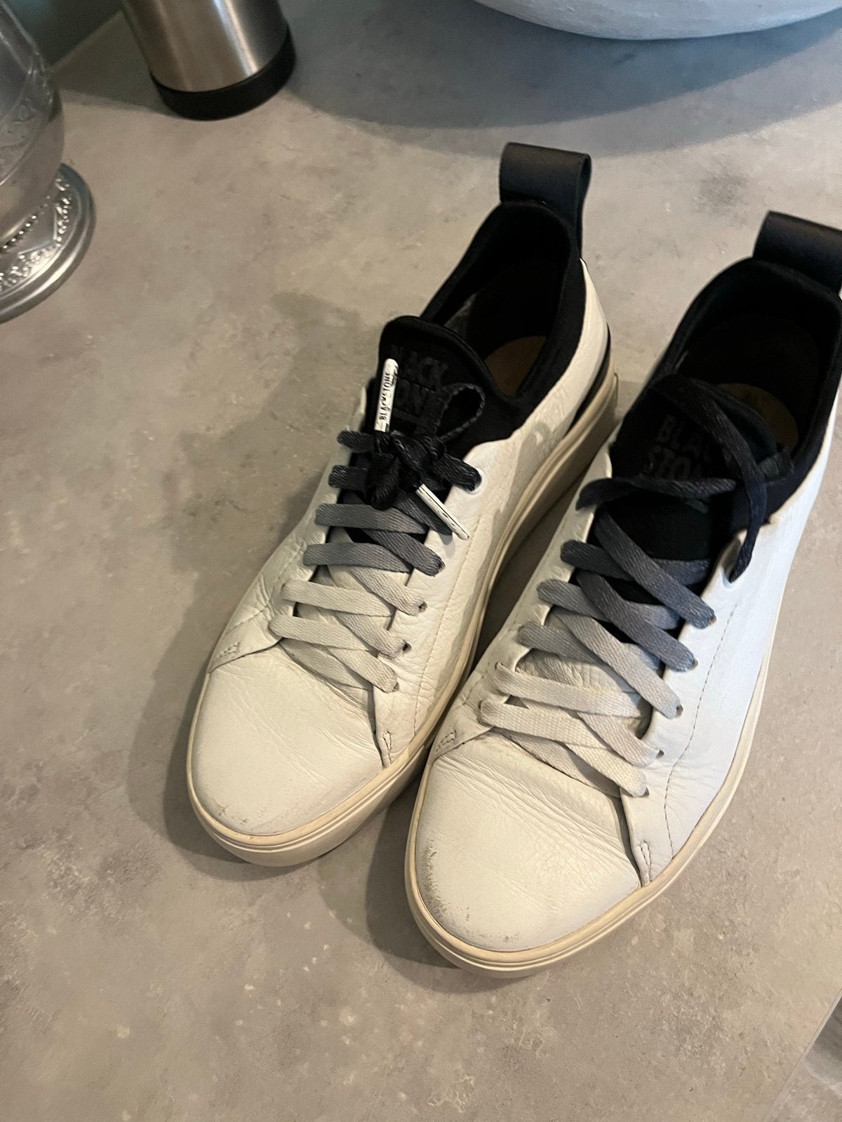 Z.g.a.n. Blackstone leren sneakers mt 37, Kleding | Dames, Schoenen, Zo goed als nieuw, Sneakers of Gympen, Wit, Ophalen of Verzenden