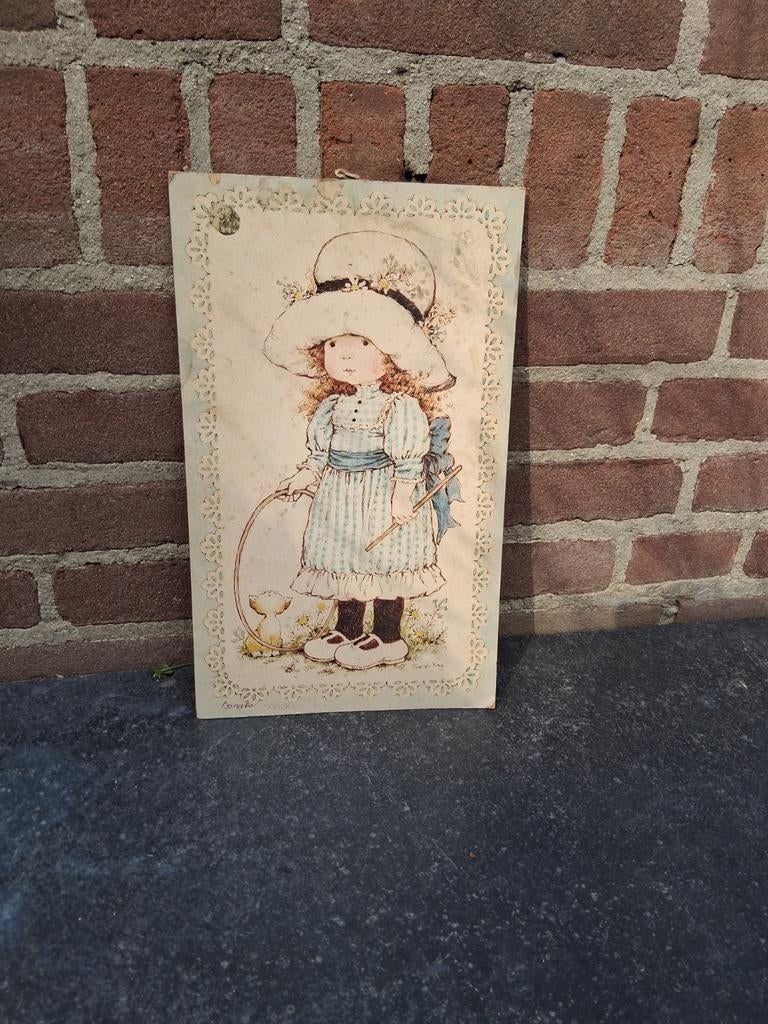 33.5 x 20 cm prent in de stijl van Holly Hobbie,, Antiek en Kunst, Ophalen of Verzenden