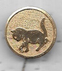 POESEN KATTEN DIEREN SPELD, Ophalen of Verzenden, Zo goed als nieuw, Dier of Natuur, Speldje of Pin