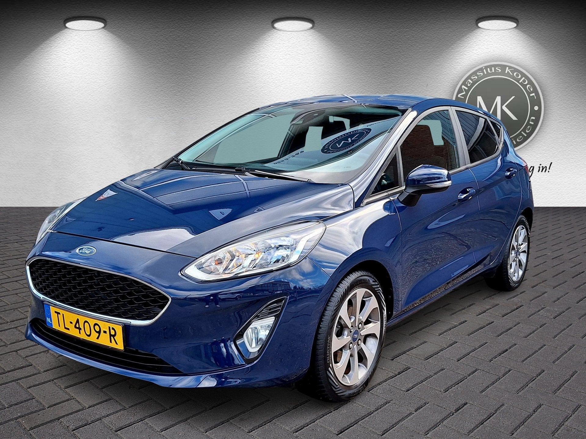 Ford Fiesta 1.1 Trend Airco, Navigatie, Trekhaak, 59.299km!, Auto's, Voorwielaandrijving, Dealer onderhouden, Blauw, Origineel Nederlands