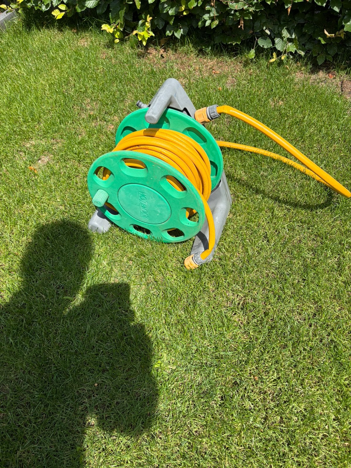 20 meter tuinslang met haspel, Ophalen, Zo goed als nieuw, Tuinslang