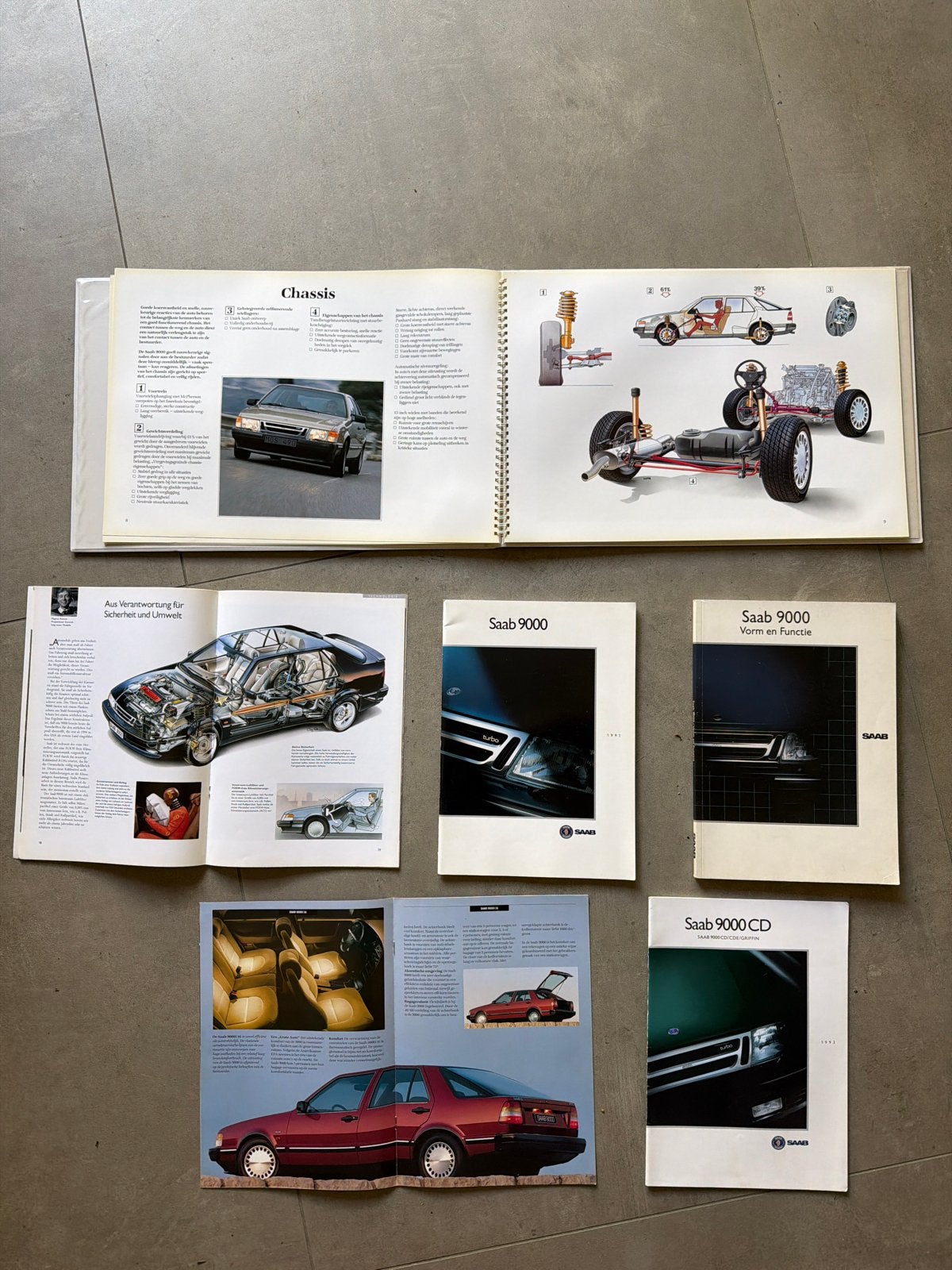 Saab 9000 serie folders en brochures, Ophalen, Gelezen, Overige merken