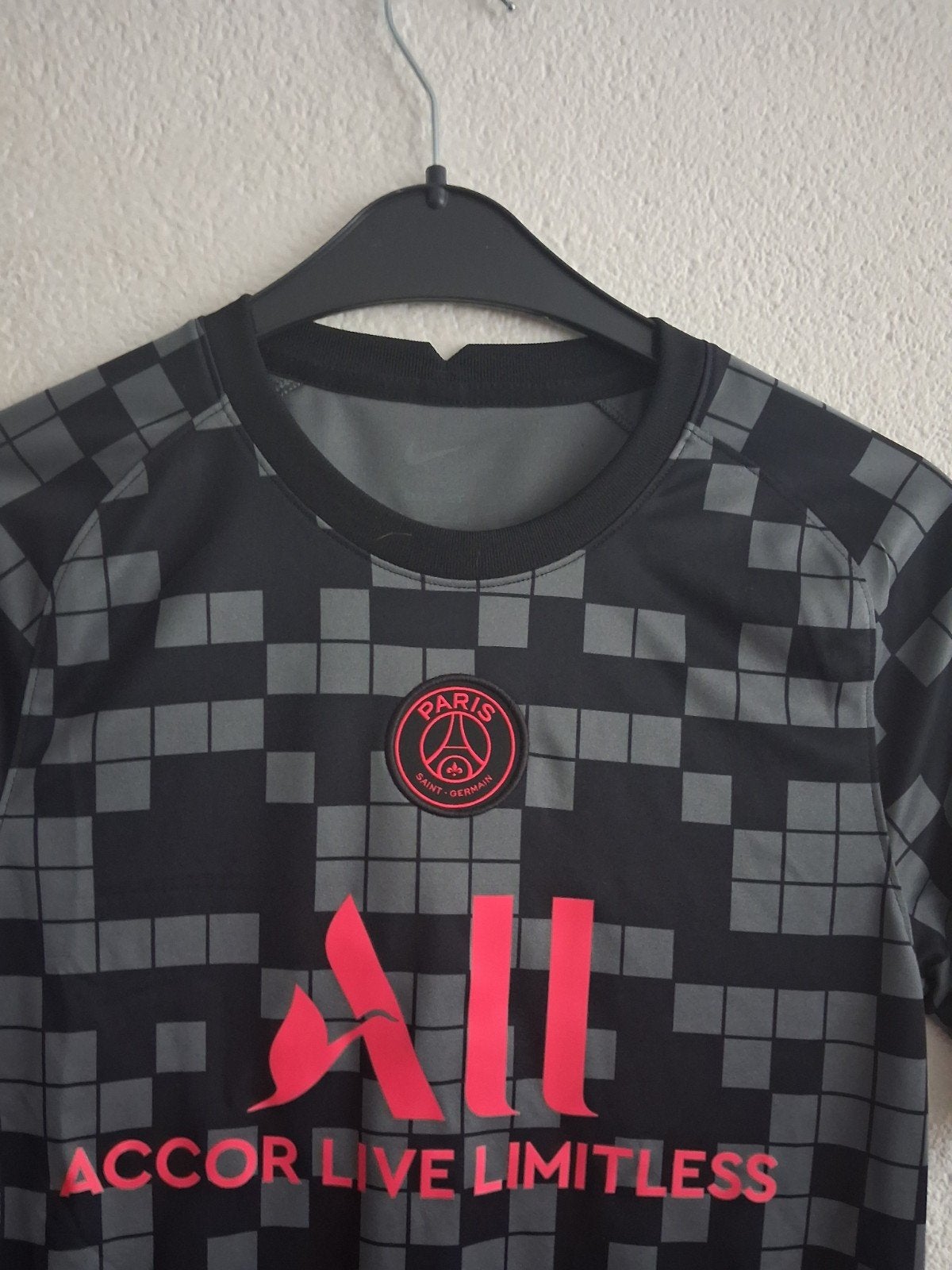 PSG Nike voetbalshirt - Zwart/Grijs/Roze - Maat S, Zwart, Nike, Ophalen of Verzenden, Zo goed als nieuw