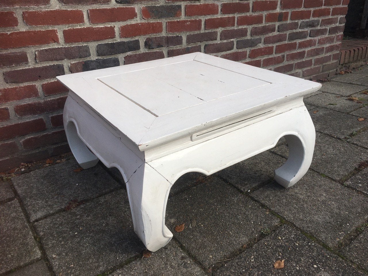 Opium tafeltje 60x60x35 cm, Gebruikt, Vierkant, 5 – 50, 50 tot 100 cm