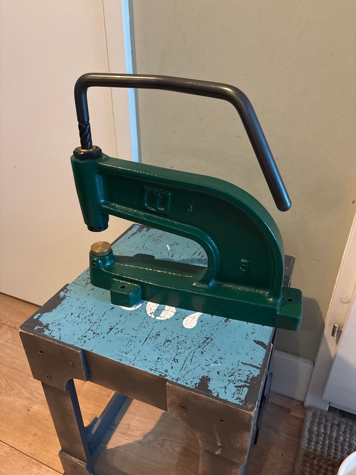 Robuuste spindelpers/handpers - Groen, Ophalen of Verzenden, Gebruikt, Overige typen, Overige merken