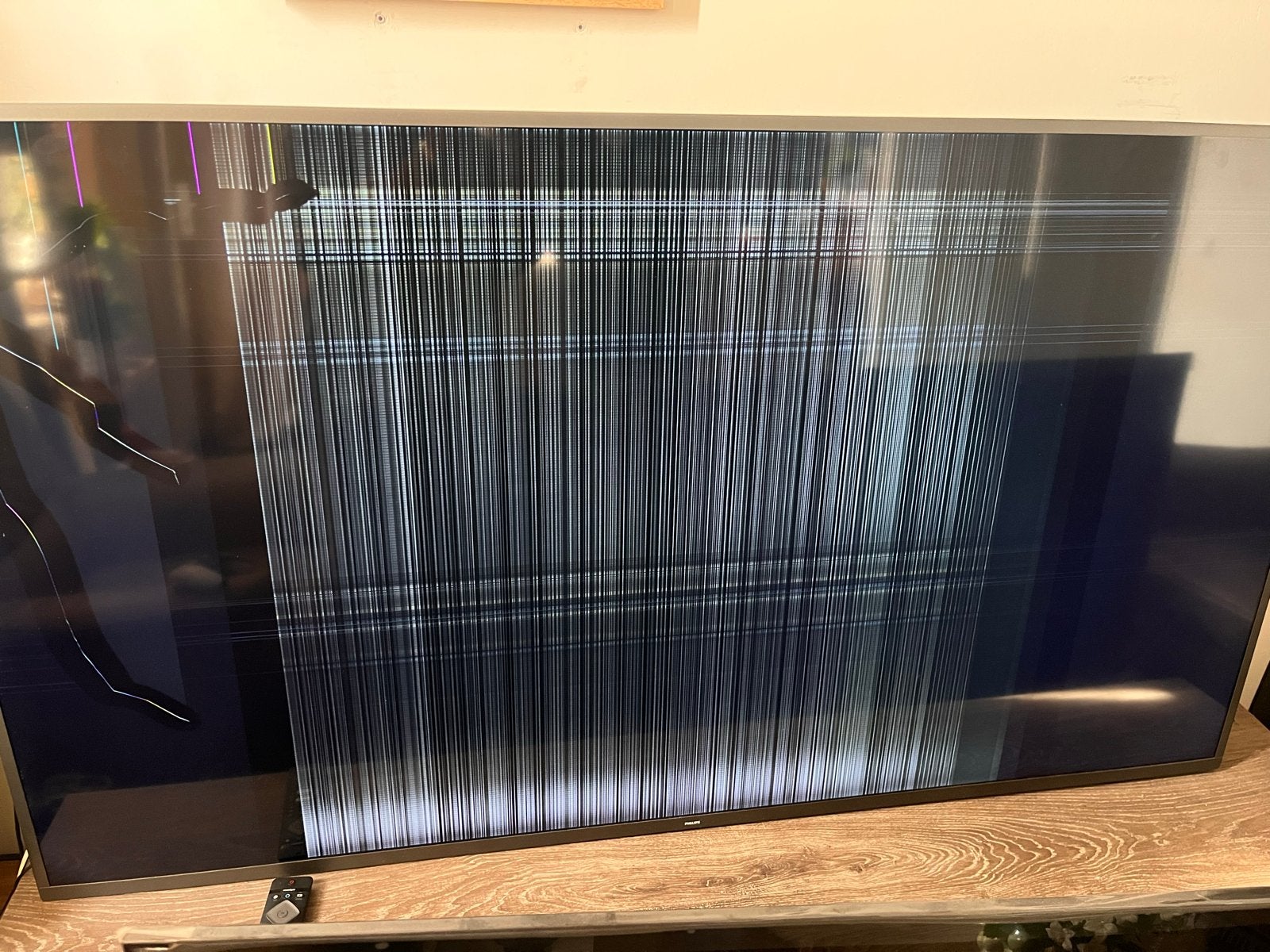 Philips 70 inch TV met kapot scherm en LED verlichting, Audio, Tv en Foto, Televisies, Ophalen, Philips, LED, 50 Hz