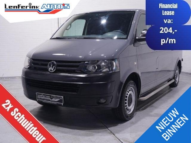 Volkswagen Transporter 2.0 TDI 102 pk L2H1 Navi, 2x Schuifde, Voorwielaandrijving, Euro 5, Stof, Gebruikt