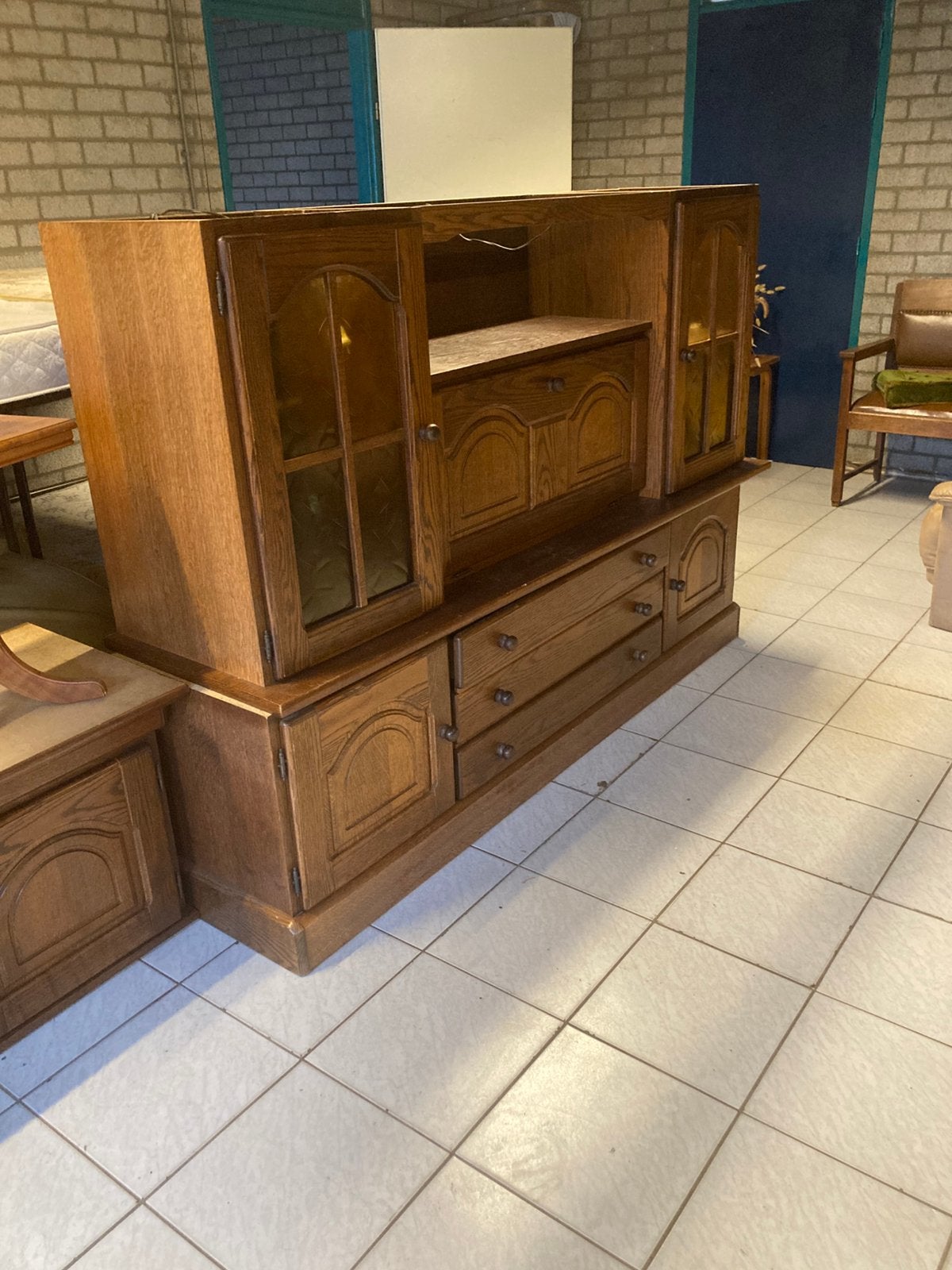 Gratis eiken wandkast, Huis en Inrichting, Ophalen, Gebruikt, Ouderwets, 150 tot 200 cm