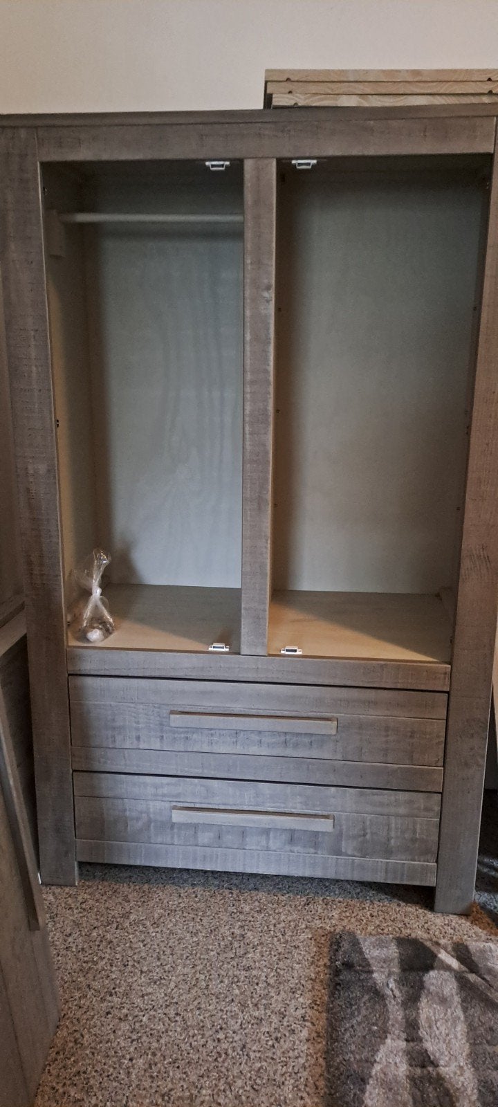 Slaapkamer meubels plus bed en mooie lattenbodem., Ophalen, Eenpersoons, Wit, Hout