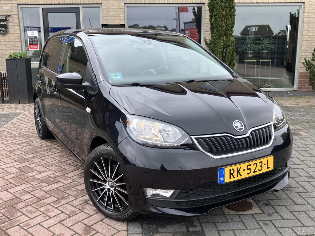 Skoda Citigo 1.0 Greentech | Cruise | LMV | Elektr. ramen, Auto's, Skoda, Voorwielaandrijving, Stof, Gebruikt, Zwart