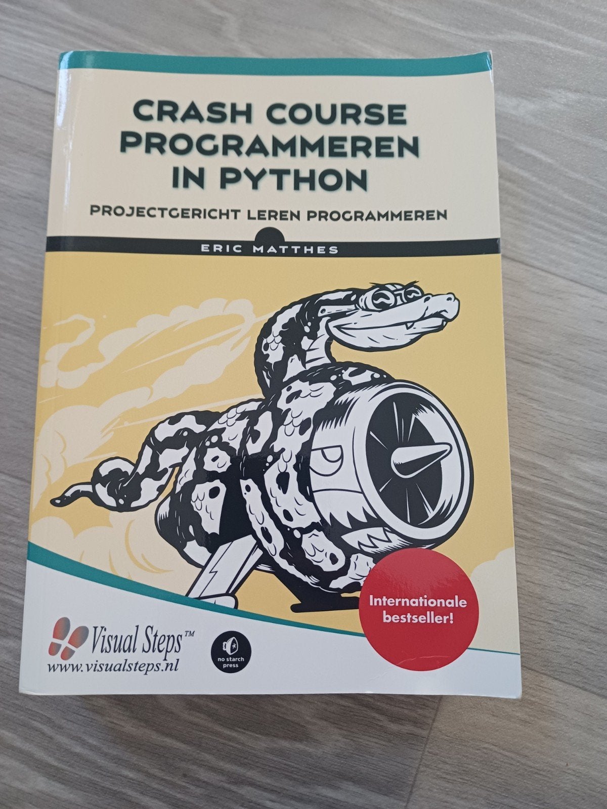 Boek Crash course programmeren in python, Boeken, Ophalen of Verzenden, Zo goed als nieuw