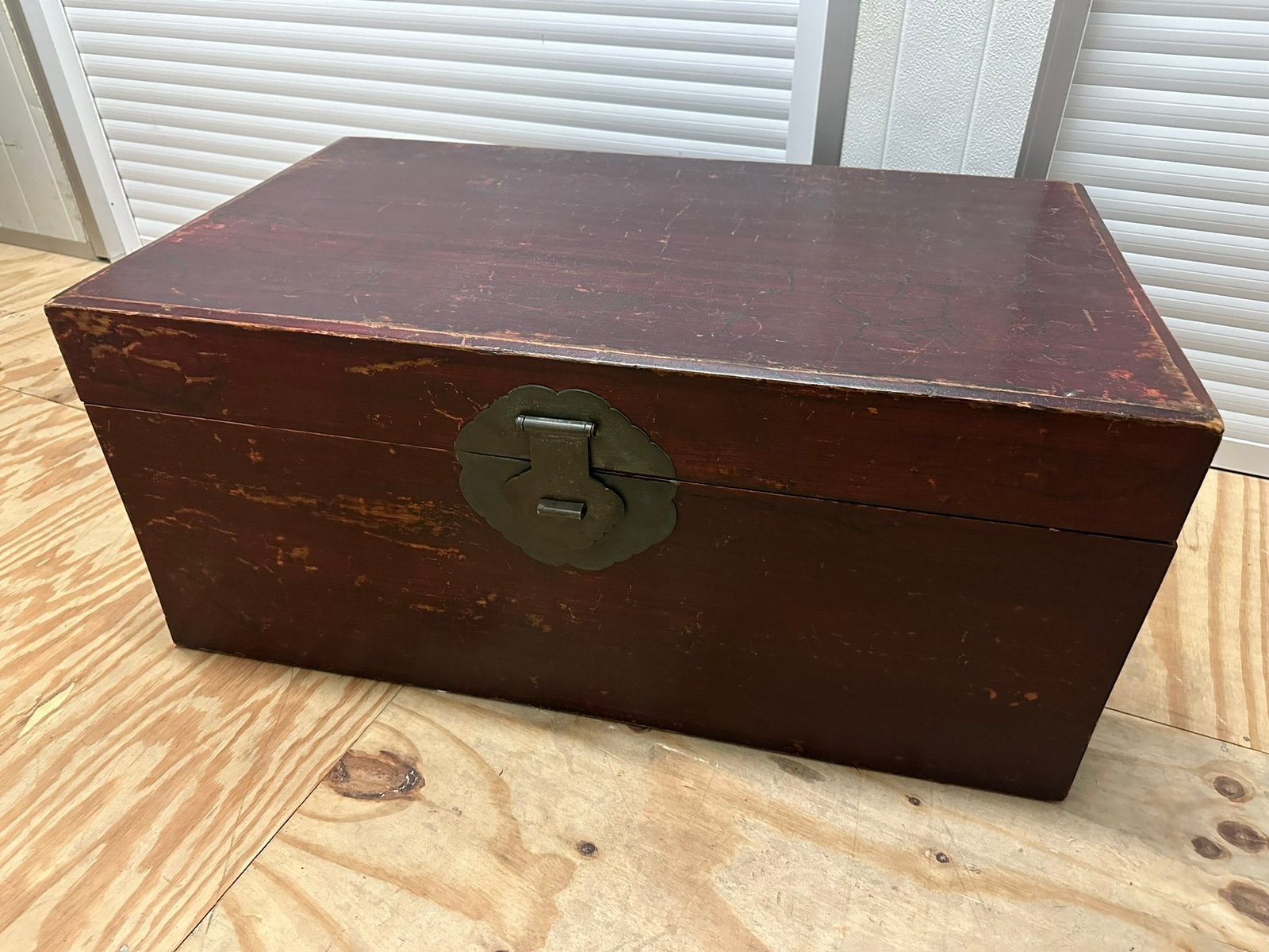 Antieke chinese reiskist / blanket chest, Ophalen, Zo goed als nieuw, 50 tot 100 cm, 50 tot 75 cm