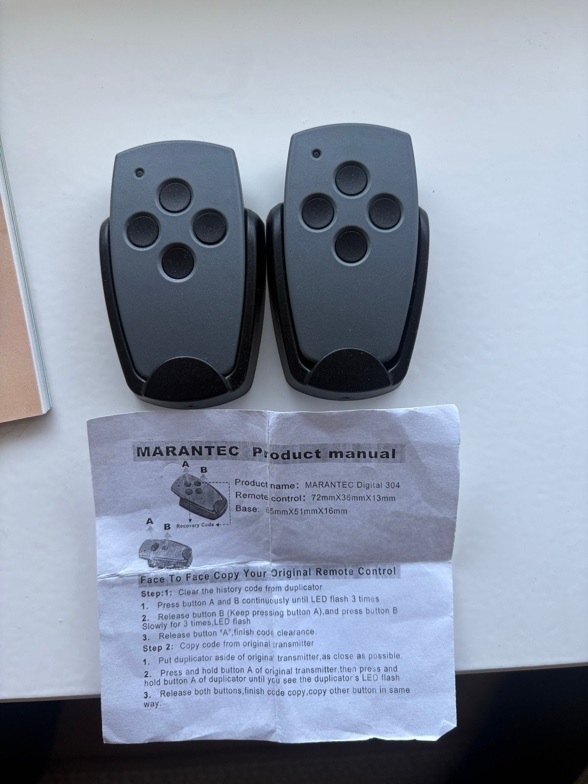 Marantec 868 mhz 304 Universele Afstandsbediening al express, Verzenden, Nieuw, Universeel