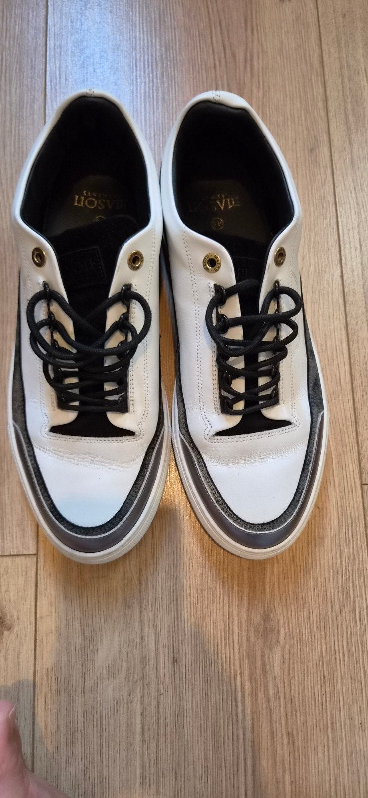 Mason Garments Heren Sneakers - Wit/Zwart - Maat 45, Wit, Ophalen of Verzenden, Mason Garments, Sneakers of Gympen