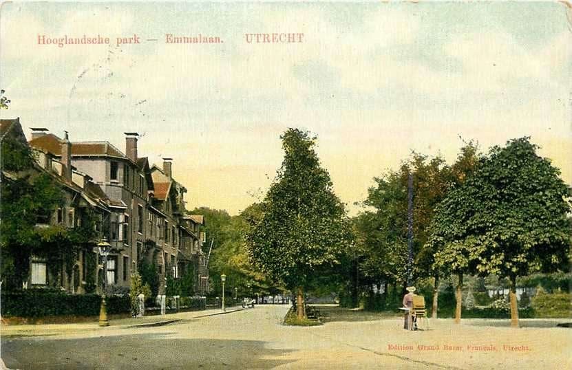 380-654-001 Utrecht Hooglandsche Park Emmalaan, Verzenden, Voor 1920, Utrecht